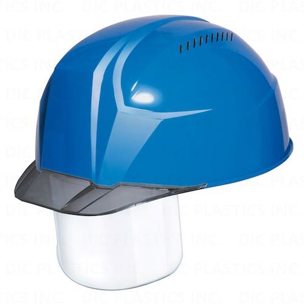 超軽量 透明バイザーヘルメット(シールド面付) AA23-CSV KP スカイブルー/スモーク