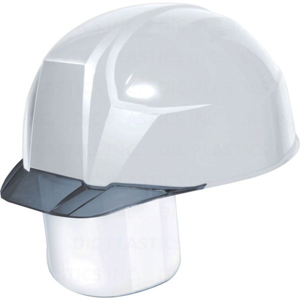 AA23CSHA8KPWS 超軽量 透明バイザーヘルメット(シールド面付) AA23-CS KP 白/スモーク