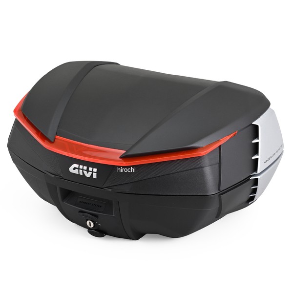 65314 ジビ GIVI リアボックス モノキー 49L V49N AIR サイドパネルシルバー/レッドリフレクター