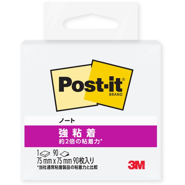654SSW スリーエム 3M ポストイット(R) 強粘着ノート 654SS-W ホワイト