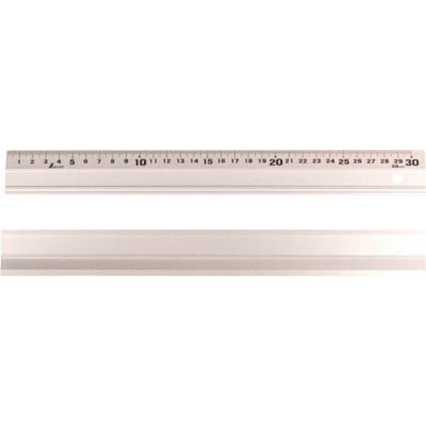 65501 408-3628 シンワ測定(株) シンワ アルミ直尺 アル助 30cmスベリ止無