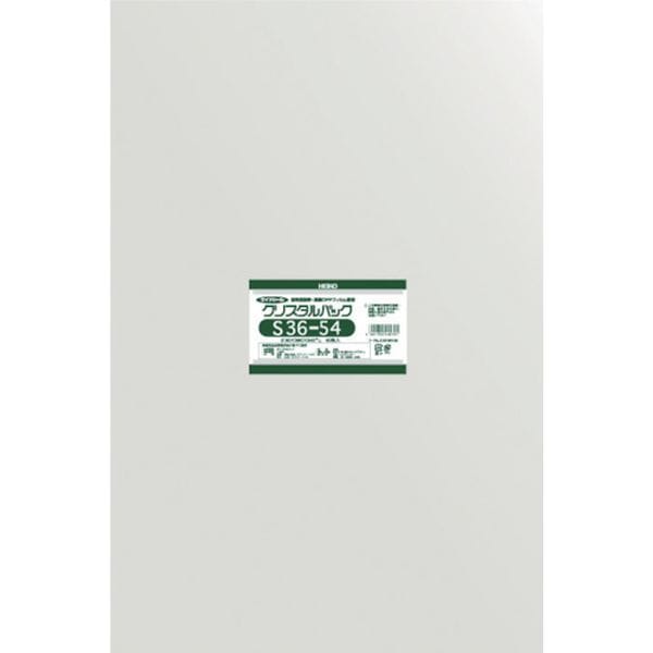 6749100S3654 (株)シモジマ HEIKO OPP袋 テープなし クリスタルパック S36-54 50枚入り