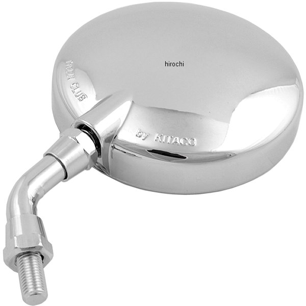 675-0631091 キタコ Z2 ミニミラー ショートステータイプ セイネジ 10mm メッキ