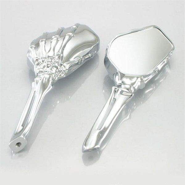 675-1000010 キタコ ゴーストミラー 左右セット クロームメッキ 汎用