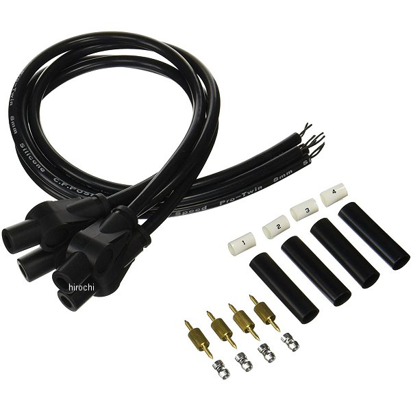 681230-09 ポッシュ POSH スピードプロツインシリコンプラグコードキット ゼファーX 黒