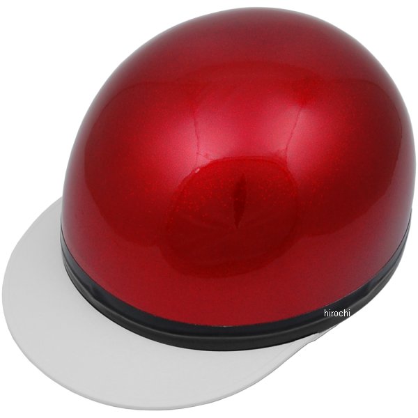 700109 NBS バイクパーツセンター ハーフヘルメット コルク半 レッドラメ フリーサイズ(57-60cm未満)