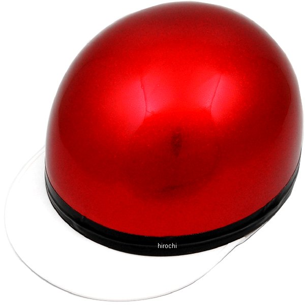 701001 NBS バイクパーツセンター ハーフヘルメット コルク半 三つボタン レッドラメ フリーサイズ(57-60cm未満)