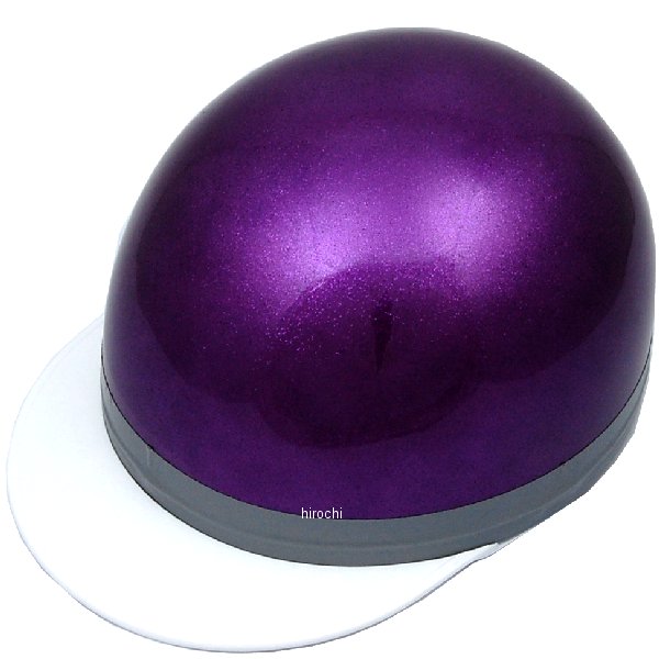 701005 NBS バイクパーツセンター ハーフヘルメット コルク半 三つボタン パープルラメ フリーサイズ(57-60cm未満)