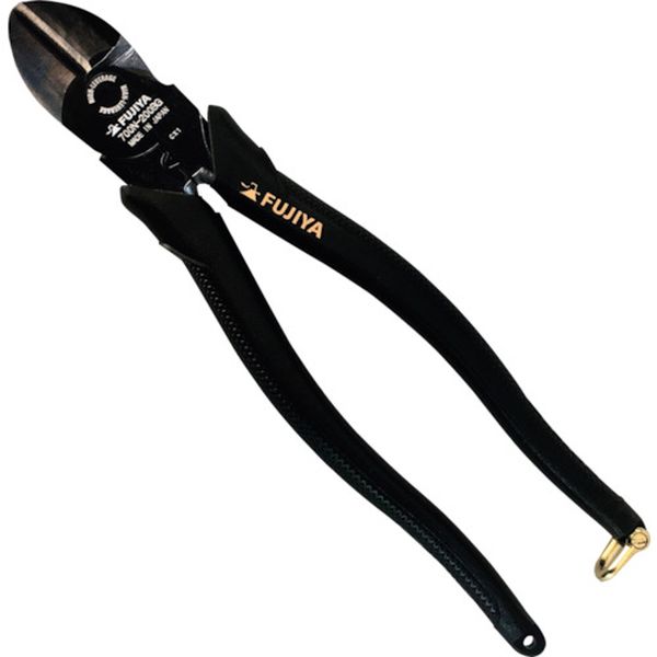 700N200BG 120-8538 フジ矢(株) フジ矢 偏芯強力ニッパ(黒金・圧着機能付)