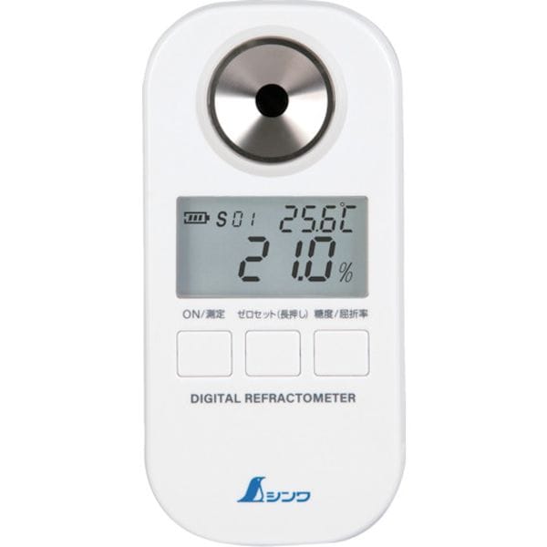 70182 536-5195 シンワ測定(株) シンワ デジタル糖度計 0～53％ 防塵防水