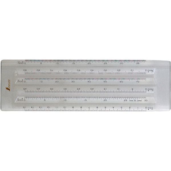 70750 816-4000 シンワ測定(株) シンワ ヘキサスケール15cm