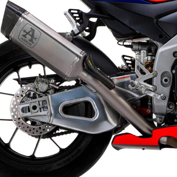71003PT アロー ARROW スリップオンマフラー リンクパイプ付 Pista 21年-22年 RSV4 1100 Factory フルチタン