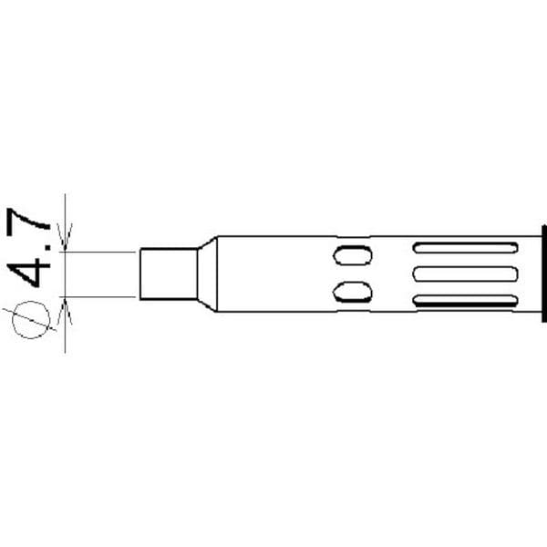 710152 宝商(株) コテライザー ガス式コードレスはんだこて用交換コテ先 コテライザーミニ Φ4.7