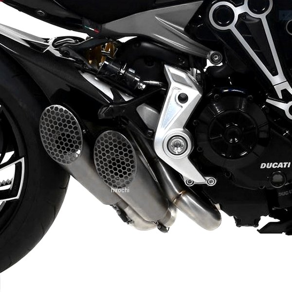 71204PR アロー ARROW スリップオンマフラー PRO RACE 16年-20年 ドゥカティ XDIAVEL チタン