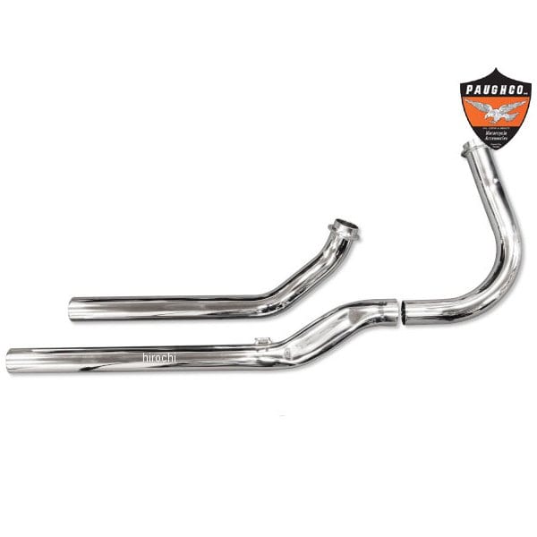 713B ガッツクローム PAUGHCO アーリーショベル用 3ピース ショットガンヘッダーパイプ
