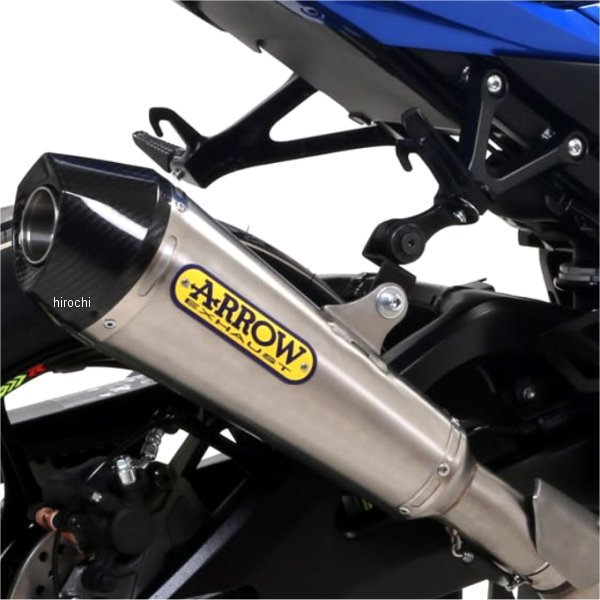 71855XKI-R1000R アロー ARROW スリップオンマフラー HOMOLOGATED X-KONE 17年-22年 GSX-R1000R ニクロム/カーボンエンド