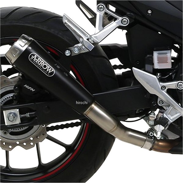 71901PRN アロー ARROW スリップオンマフラー Pro-Race 19年-22年 CBR400R ニクロムダーク ステンエンド