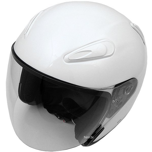 A221 NBS バイクパーツセンター ジェットヘルメット エアロフォルム 白 Lサイズ(59-60cm未満)