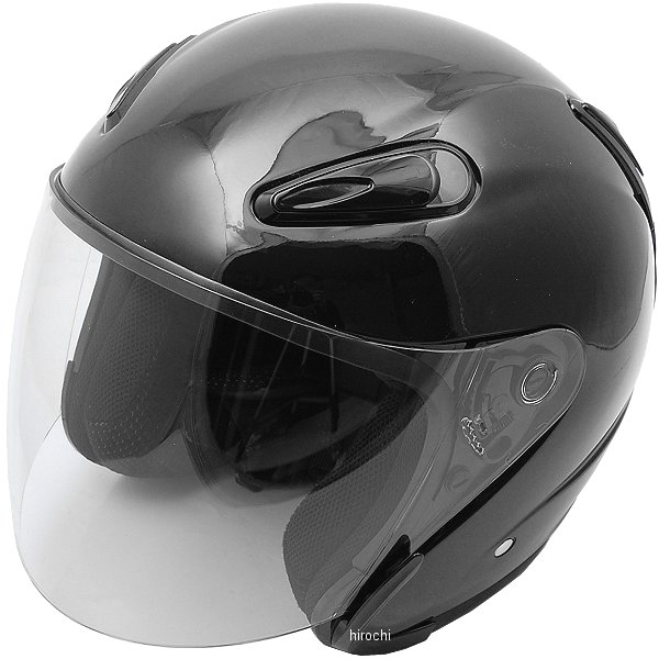 A221 NBS バイクパーツセンター ジェットヘルメット エアロフォルム 黒 Lサイズ(59-60cm未満)