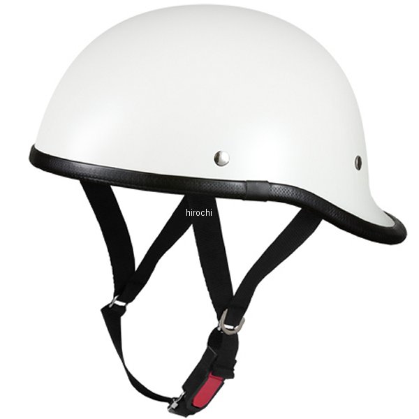 722201 NBS バイクパーツセンター ハーフヘルメット ダックテール (ロング) 白 57-60cm