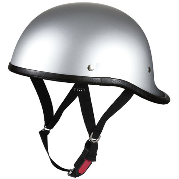 722203 NBS バイクパーツセンター ハーフヘルメット ダックテール (ロング) シルバー 57-60cm