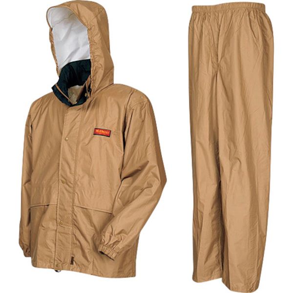 7200143L 811-0518 (株)カジメイク カジメイク エントラントレインスーツ カーキ 3L