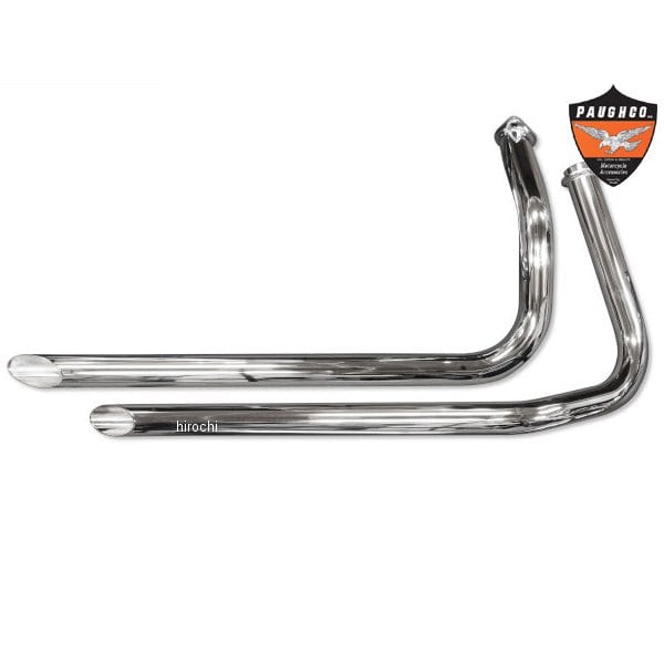 724-40 ガッツクローム PAUGHCO アーリーショベル用 40"ドラッグパイプマフラー