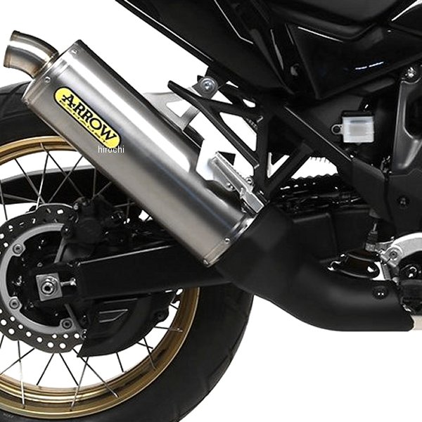 72625AO-AfricaTwin アロー ARROW スリップオンマフラー MAXI RACE TECH 20年 CRF1100L AfricaTwin アルミ/ステンエンド