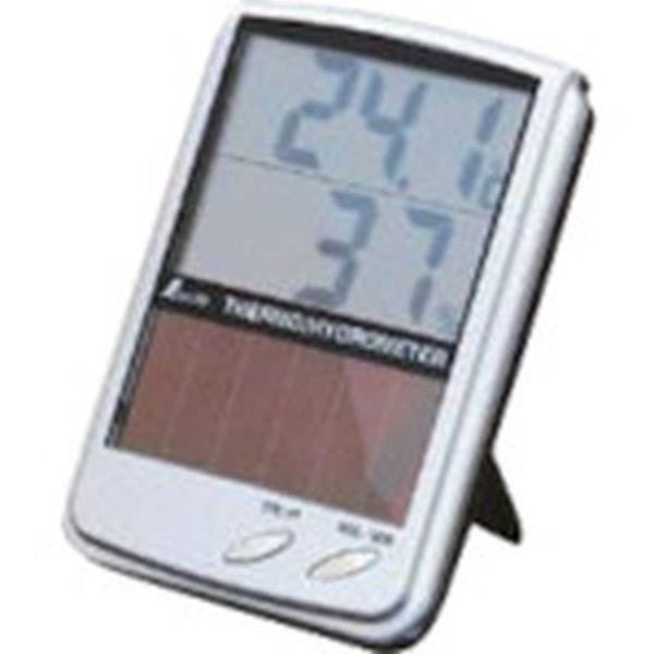 72989 816-4125 シンワ測定(株) シンワ デジタル温湿度計B 最高・最低ソーラーパネル