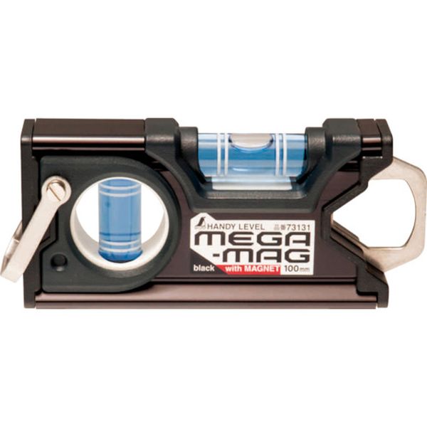 73131 432-6806 シンワ測定(株) シンワ ハンディレベル MEGA-MAG 100mm黒マグネット付
