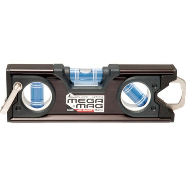 73133 432-6822 シンワ測定(株) シンワ ハンディレベル MEGA-MAG 150mm黒マグネット付