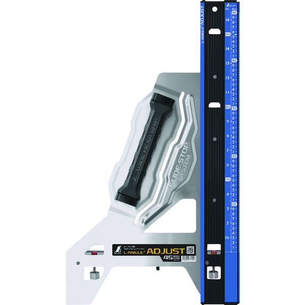 73180 シンワ測定(株) シンワ 丸ノコガイド定規 エルアングルPlus アジャスト 45cm 併用目盛