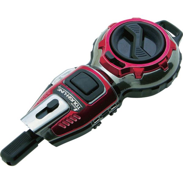 73289 835-6560 シンワ測定(株) シンワ ハンディ墨つぼJr.Plus自動巻タフライン_メタルレッド