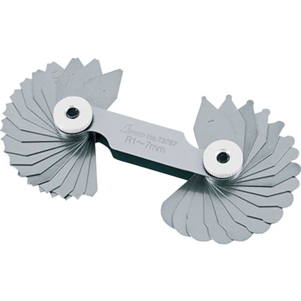 73767 286-6304 シンワ測定(株) シンワ ラジアスゲージ A R1～7 34枚組