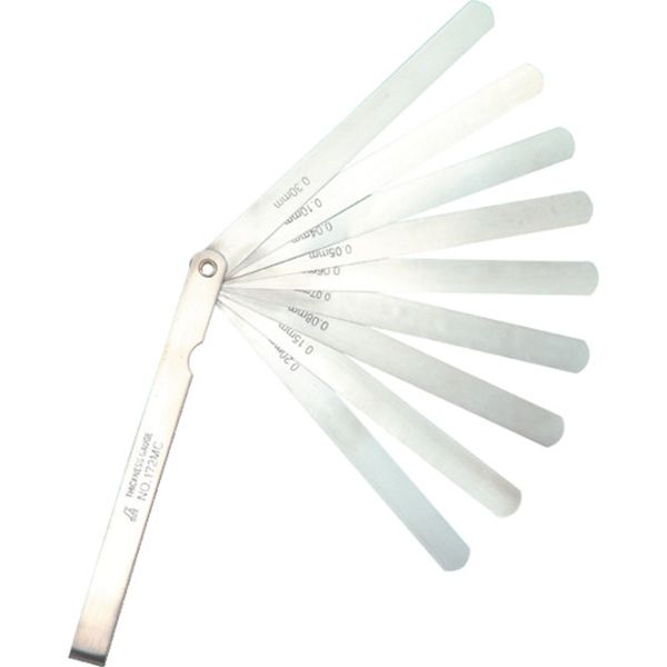 73781 816-4162 シンワ測定(株) シンワ シックネスゲージ C 150mm 9枚組