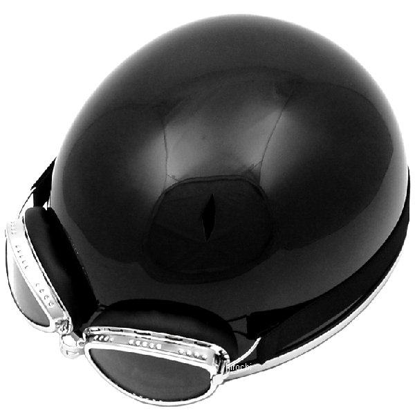 7401 NBS バイクパーツセンター ハーフヘルメット ビンテージ 黒 フリーサイズ(57-60cm未満)