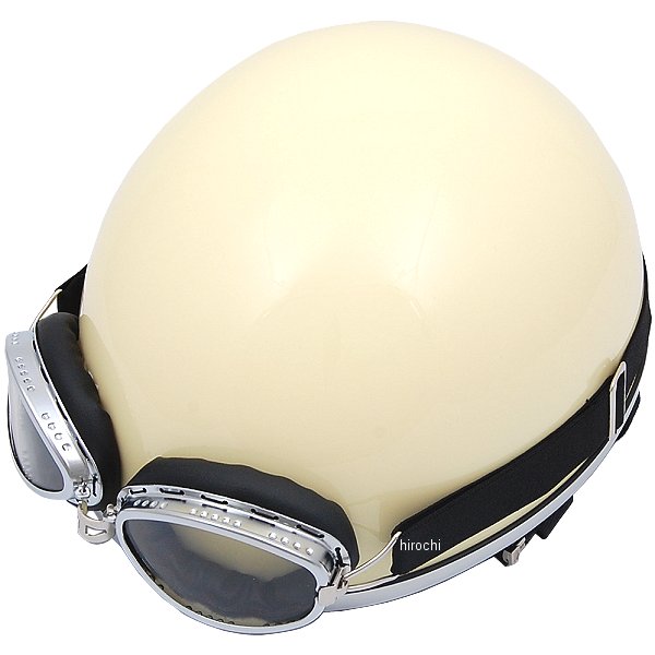 7408 NBS バイクパーツセンター ハーフヘルメット ビンテージ ベージュ フリーサイズ(57-60cm未満)