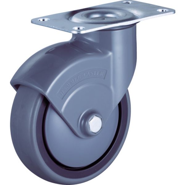 740MCLB100 444-4591 ハンマーキャスター(株) ハンマー 740静シリーズ自在エラストマー車