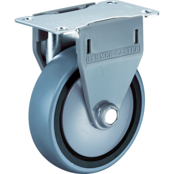 740MRCLB100 444-4612 ハンマーキャスター(株) ハンマー 740静シリーズ固定エラストマー車