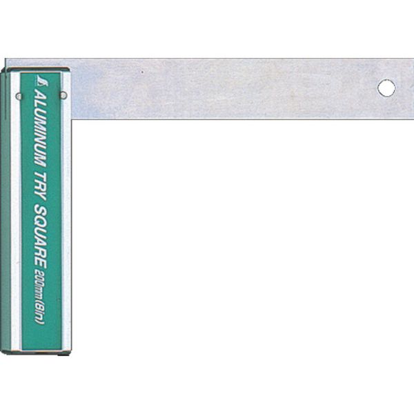 74110 816-4171 シンワ測定(株) シンワ アルミ台付スコヤ 200mm