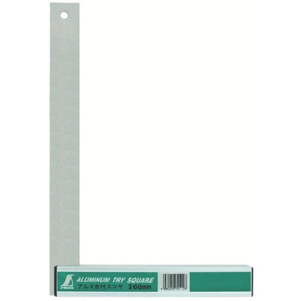 74112 816-4173 シンワ測定(株) シンワ アルミ台付スコヤ 300mm