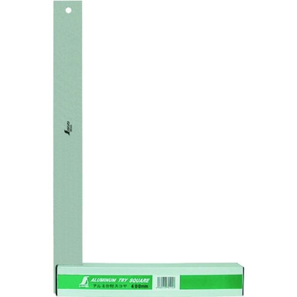 74114 159-1455 シンワ測定(株) シンワ アルミ台付スコヤ 400mm