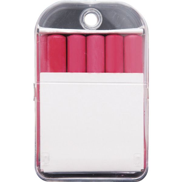 74142 825-2422 シンワ測定(株) シンワ 工事用チョーク 赤10本入り プラケース付