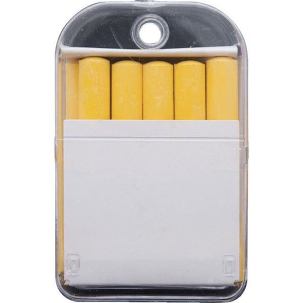 74143 825-2423 シンワ測定(株) シンワ 工事用チョーク 黄10本入り プラケース付