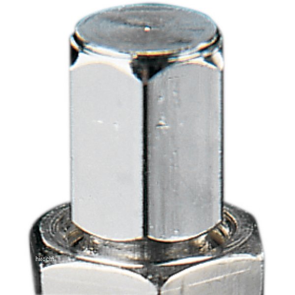 75-012 Parts Unlimited バルブ ステム チューブレス 11.8mm クローム 1個入り