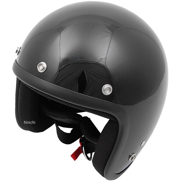 7504 NBS バイクパーツセンター スモールジェットヘルメット 黒 フリーサイズ(57-60cm未満)