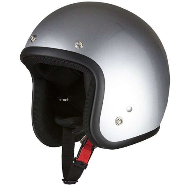 7505 NBS バイクパーツセンター スモールジェットヘルメット シルバー フリーサイズ(57-60cm未満)