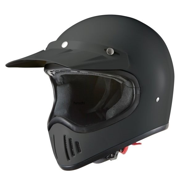 751502 NBS バイクパーツセンター A-728 ビンテージフルフェイスヘルメット XL マットブラック