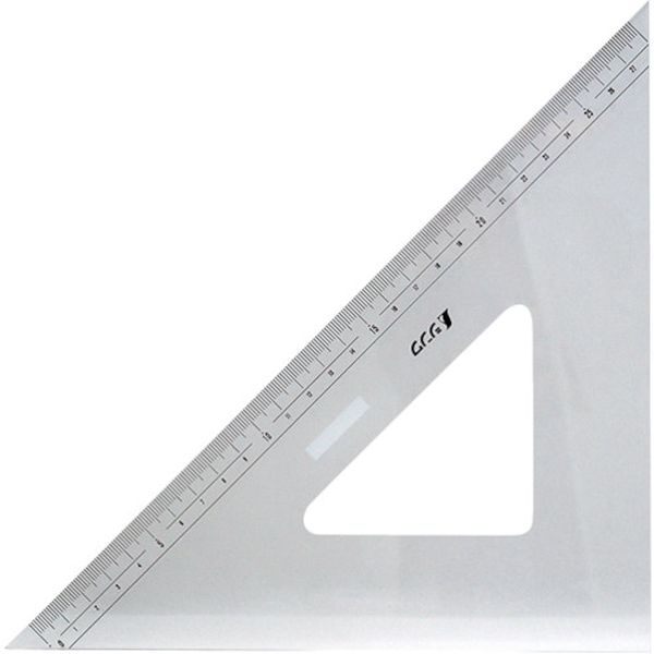 75264 816-4200 シンワ測定(株) シンワ アクリル三角定規30cm