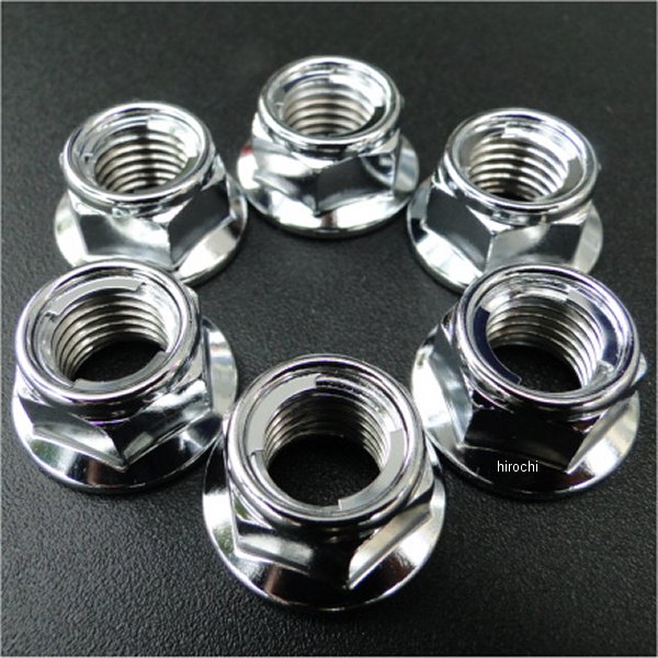 7530 ビーアールシー BRC リアスプロケット取付ナット 6個 77年-79年 GS400全機種 クロームメッキ